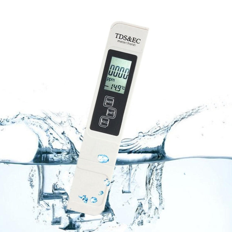 Monitor LCD digitale multifunzione Strumento di test per la misurazione dell'acqua TDS e contatore EC, Digital Monitor LCD digitale multifunzione Strumento di test per la misurazione dell'acqua TDS e contatore EC, Digital